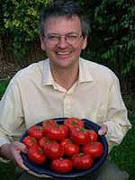 Nick with Oregon Spring Tomatoes